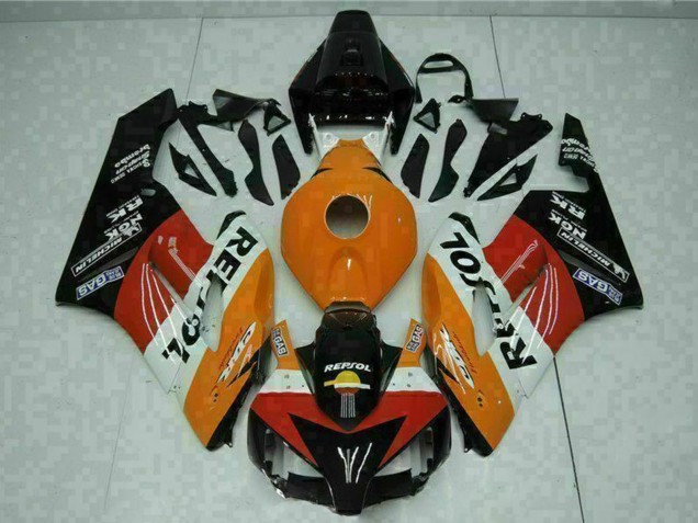 Billigste Honda CBR1000RR Motorrad Verkleidung 2004-2005 - Orange Weiss Rot Schwarz Repsol