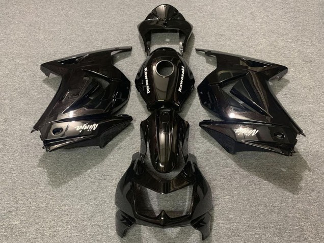 Billigste Kawasaki Ninja 250 Motorrad Verkleidung 2008-2012 - Glanzendes Schwarz OEM Stil