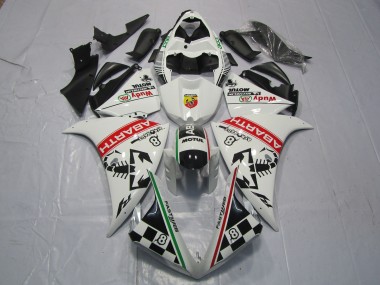 Billigste Yamaha R1 Motorrad Verkleidung 2012-2014 - Weiss Rot Grun Schwarz Abarth Wudy Motul
