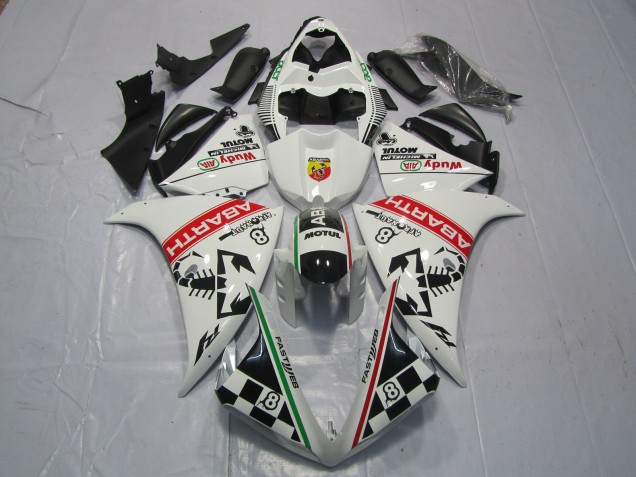 Billigste Yamaha R1 Motorrad Verkleidung 2012-2014 - Weiss Rot Grun Schwarz Abarth Wudy Motul