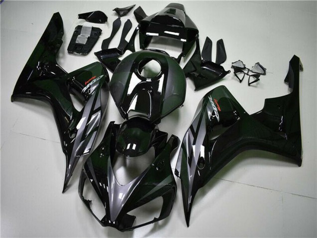 Billigste Honda CBR1000RR Motorrad Verkleidung 2004-2005 - Glanzendes Schwarz Grau