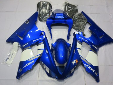 Billigste Yamaha R1 Motorrad Verkleidung 2000-2001 - Blau Weiss