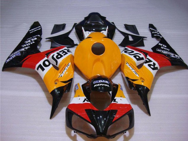 Billigste Honda CBR1000RR Motorrad Verkleidung 2004-2005 - Orange Weiss Rot Glanzendes Schwarz Repsol