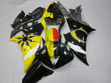 Billigste Yamaha R1 Motorrad Verkleidung 2012-2014 - Gelb Schwarz Rot