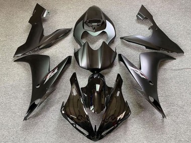 Billigste Yamaha R1 Motorrad Verkleidung 2004-2006 - Glanzendes Schwarz Matt Schwarz