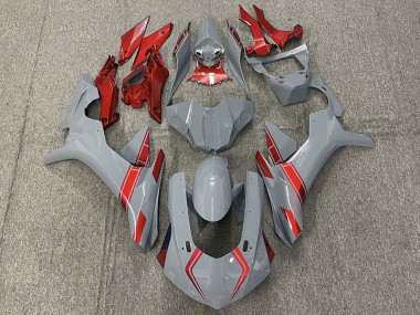 Billigste Yamaha R1 Motorrad Verkleidung 2015-2019 - Nardo Grau Rot