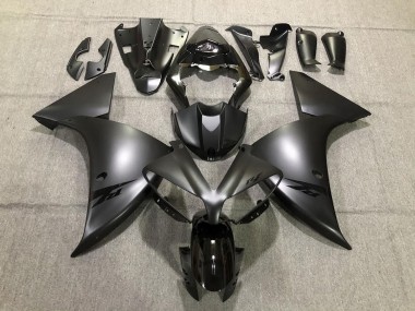 Billigste Yamaha R1 Motorrad Verkleidung 2012-2014 - Glanzendes Schwarz Matt Schwarz