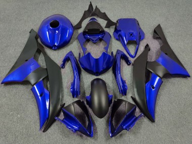 Billigste Yamaha R6 Motorrad Verkleidung 2008-2016 - Blau Matt Schwarz