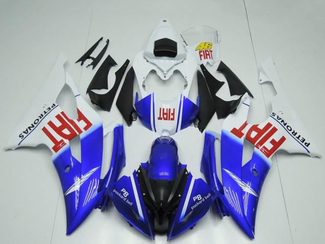 Billigste Yamaha R6 Motorrad Verkleidung 2008-2016 - Weiss Blau Rot Schwarz Fiat