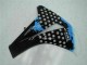 Billigste Honda CBR1000RR Motorrad Verkleidung 2008-2011 - Weiss Blau Glanzendes Schwarz