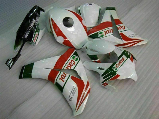 Billigste Honda CBR1000RR Motorrad Verkleidung 2008-2011 - Weiss Rot Grun Castrol