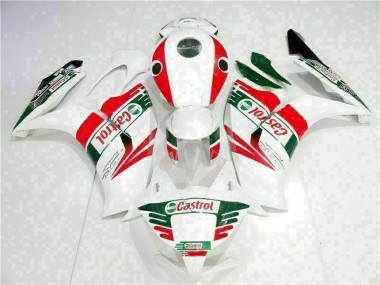 Billigste Honda CBR1000RR Motorrad Verkleidung 2012-2016 - Weiss Rot Grun Castrol