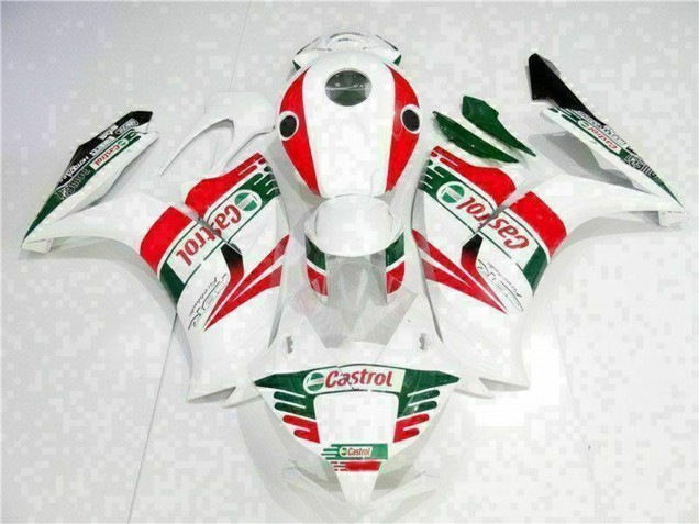 Billigste Honda CBR1000RR Motorrad Verkleidung 2012-2016 - Weiss Rot Grun Castrol