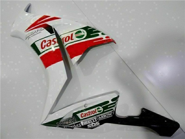 Billigste Honda CBR1000RR Motorrad Verkleidung 2012-2016 - Weiss Rot Grun Castrol