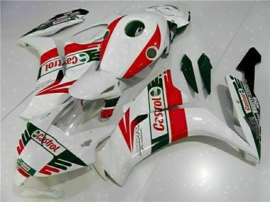 Billigste Honda CBR1000RR Motorrad Verkleidung 2012-2016 - Weiss Rot Grun Castrol