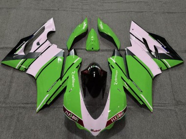 Billigste Ducati 959 1299 Motorrad Verkleidung 2015-2020 - Weiss Grun Glanzendes Schwarz Unibat Flex-Box OEM Stil