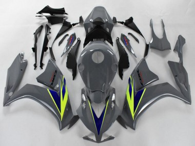 Billigste Honda CBR1000RR Motorrad Verkleidung 2012-2016 - Nardo Grau Blau Fluo Gelb