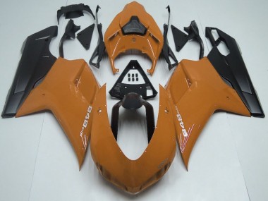 Billigste Ducati 848 Motorrad Verkleidung 2007-2014 - Braun Matt Schwarz