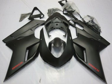 Billigste Ducati 1098 Motorrad Verkleidung 2007-2014 - Matt Schwarz