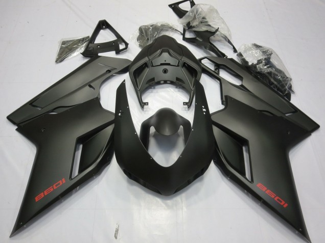 Billigste Ducati 1098 Motorrad Verkleidung 2007-2014 - Matt Schwarz