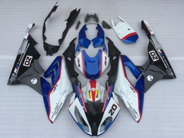 Billigste BMW S1000RR Motorrad Verkleidung 2017-2018 - Weiss Blau Rot Glanzendes Schwarz OEM Stil