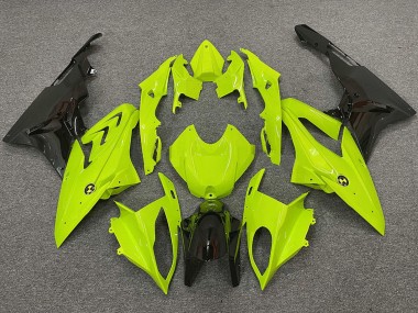 Billigste BMW S1000RR Motorrad Verkleidung 2009-2014 - Neon Gelb Glanzendes Schwarz