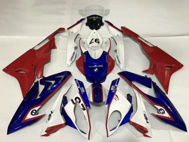 Billigste BMW S1000RR Motorrad Verkleidung 2015-2016 - Weiss Rot Blau