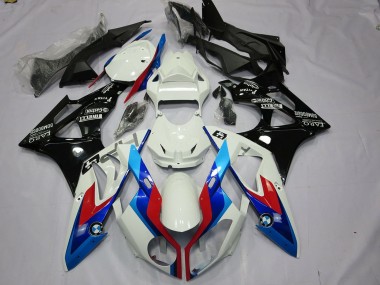 Billigste BMW S1000RR Motorrad Verkleidungen Kit 2009-2014 - Weiss Rot Blau Glanzendes Schwarz