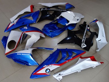 Billigste BMW S1000RR Motorrad Verkleidung 2009-2014 - Weiss Rot Blau Glanzendes Schwarz