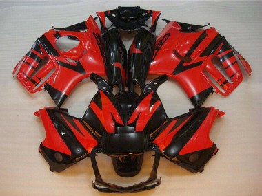 Billigste Honda CBR600 F3 Motorrad Verkleidung 1995-1996 - Rot Glanzendes Schwarz