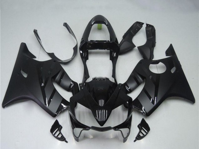 Billigste Honda CBR600 F4i Motorrad Verkleidung 2001-2003 - Glanzendes Schwarz Matt Schwarz