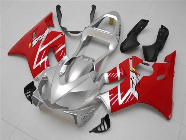 Billigste Honda CBR600 F4i Motorrad Verkleidungen Kit 2001-2003 - Silber Rot