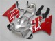 Billigste Honda CBR600 F4i Motorrad Verkleidungen Kit 2001-2003 - Silber Rot