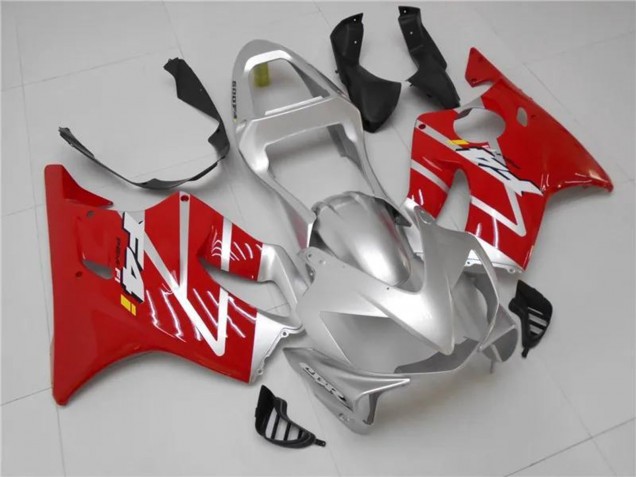 Billigste Honda CBR600 F4i Motorrad Verkleidungen Kit 2001-2003 - Silber Rot