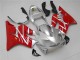 Billigste Honda CBR600 F4i Motorrad Verkleidungen Kit 2001-2003 - Silber Rot