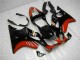Billigste Honda CBR600 F4i Motorrad Verkleidung Kit 2001-2003 - Rot Glanzendes Schwarz