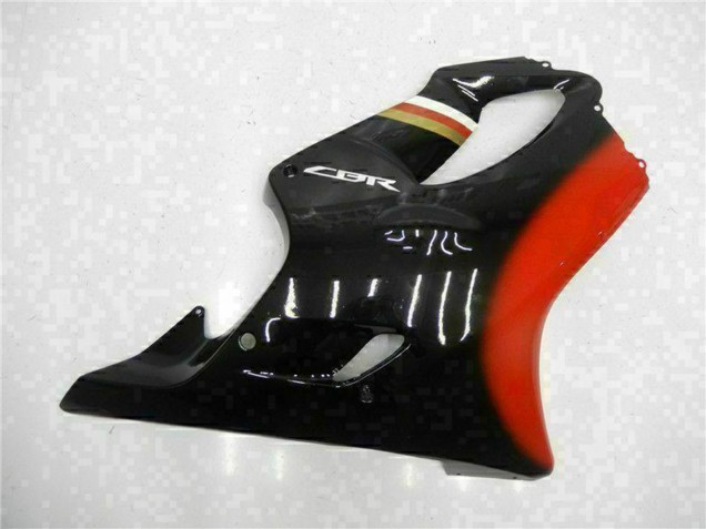 Billigste Honda CBR600 F4i Motorrad Verkleidung Kit 2001-2003 - Rot Glanzendes Schwarz