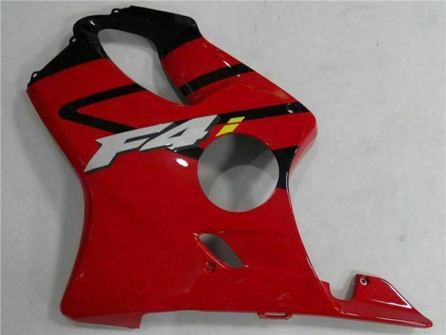 Billigste Honda CBR600 F4i Motorrad Verkleidung 2004-2007 - Rot Glanzendes Schwarz