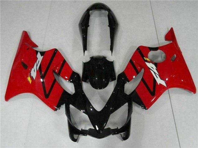 Billigste Honda CBR600 F4i Motorrad Verkleidung 2004-2007 - Rot Glanzendes Schwarz