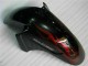 Billigste Honda CBR1100XX Blackbird Motorrad Verkleidung 1996-2007 - Glanzendes Schwarz Rot Flamme