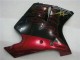 Billigste Honda CBR1100XX Blackbird Abs Motorrad Verkleidungen 1996-2007 - Glanzendes Schwarz Rot Flamme