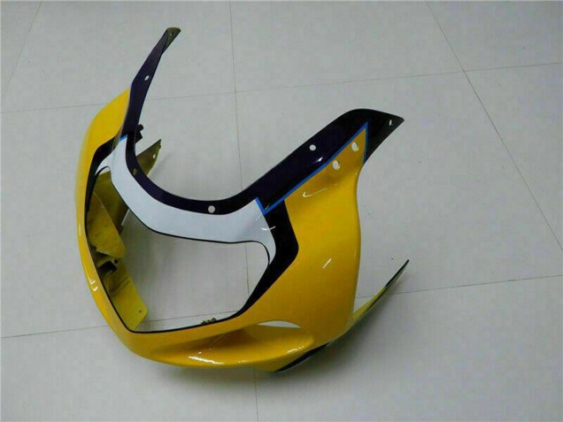 Billigste Suzuki GSXR 600/750 Motorrad Verkleidung 2001-2003 - Gelb Dunkel Blau Glanzendes Schwarz