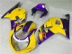 Billigste Suzuki GSXR 600/750 Motorrad Verkleidung 2001-2003 - Gelb Lila