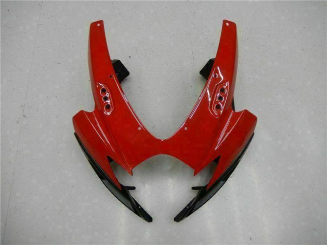 Billigste Suzuki GSXR 600/750 Motorrad Verkleidung 2006-2007 - Rot Glanzendes Schwarz