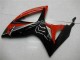 Billigste Suzuki GSXR 600/750 Motorrad Verkleidung 2006-2007 - Rot Glanzendes Schwarz