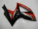 Billigste Suzuki GSXR 600/750 Motorrad Verkleidung 2006-2007 - Rot Glanzendes Schwarz