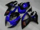 Billigste Suzuki GSXR 600/750 Motorrad Verkleidung 2006-2007 - Blau Matt Schwarz Rot