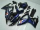 Billigste Suzuki GSXR 600/750 Motorrad Verkleidung 2006-2007 - Glanzendes Schwarz Blau