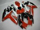 Billigste Suzuki GSXR 600/750 Motorrad Verkleidung 2006-2007 - Weiss Rot Glanzendes Schwarz Streifen