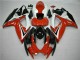 Billigste Suzuki GSXR 600/750 Motorrad Verkleidung 2006-2007 - Weiss Rot Glanzendes Schwarz Streifen